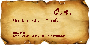 Oestreicher Arnót névjegykártya